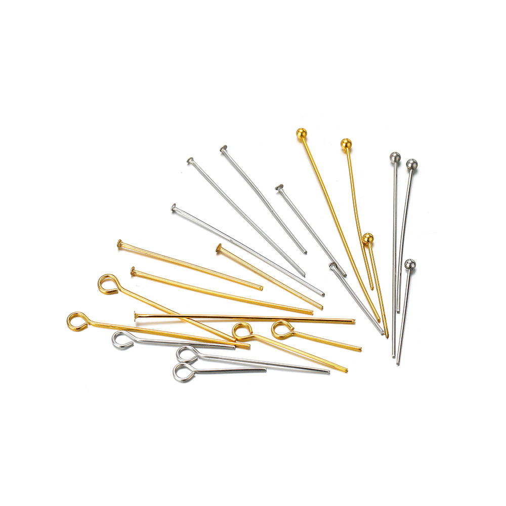Jewelry Making Head Pins - 100/50 قطعة الفولاذ المقاوم للصدأ العين