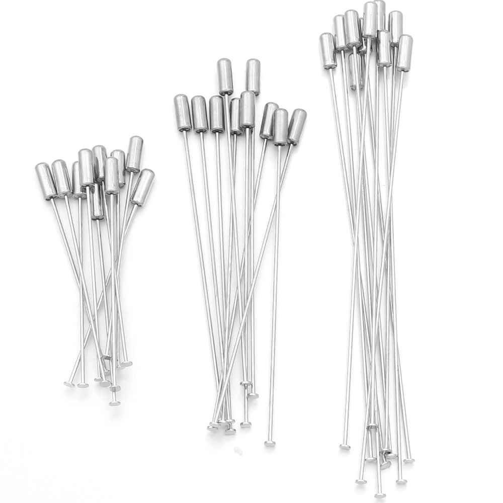 Jewelry Making Head Pins - 10 قطع من دبابيس البروش النحاسية