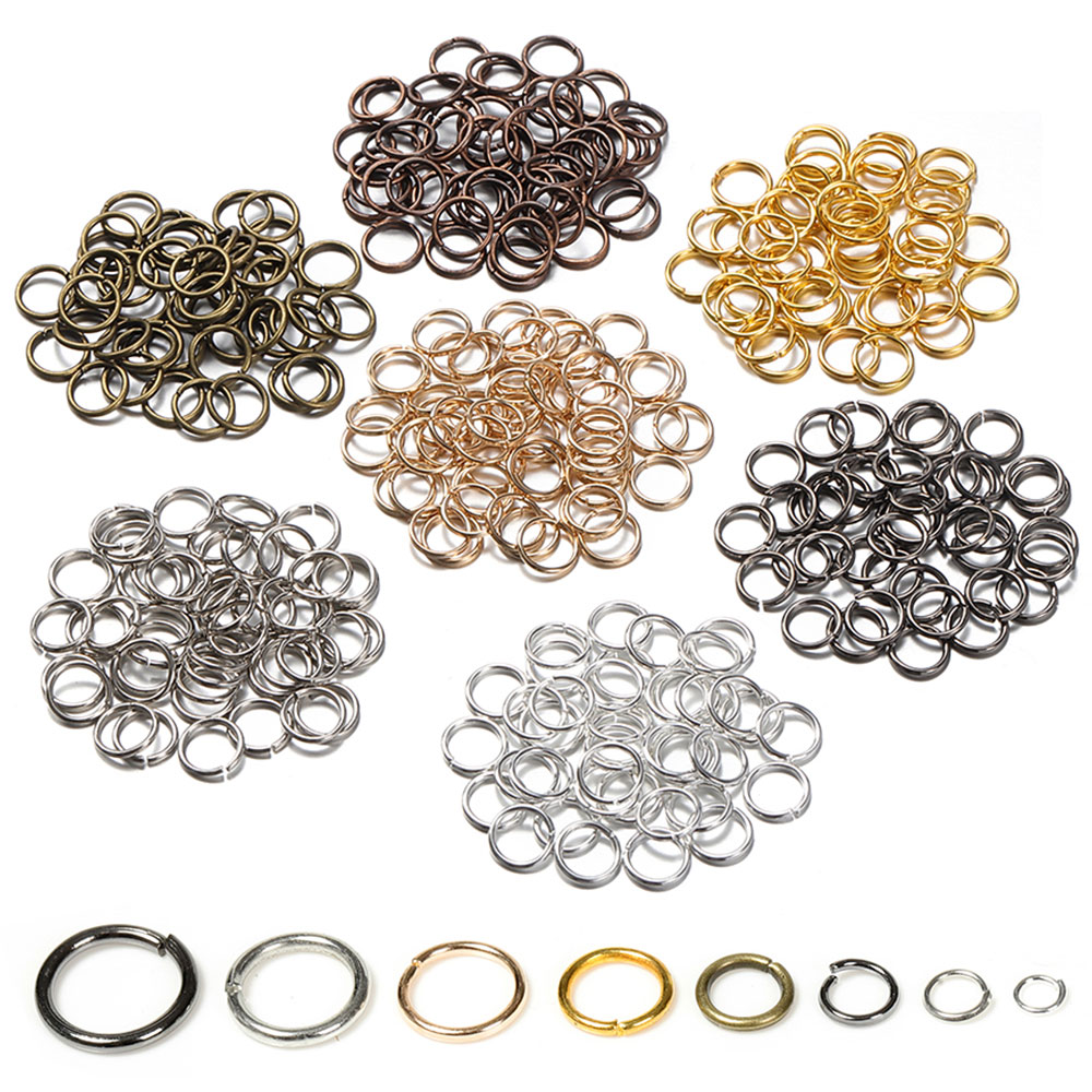 Jewelry Making Closed Jump Rings - 200 قطعة من حلقات المجوهرات المعدنية