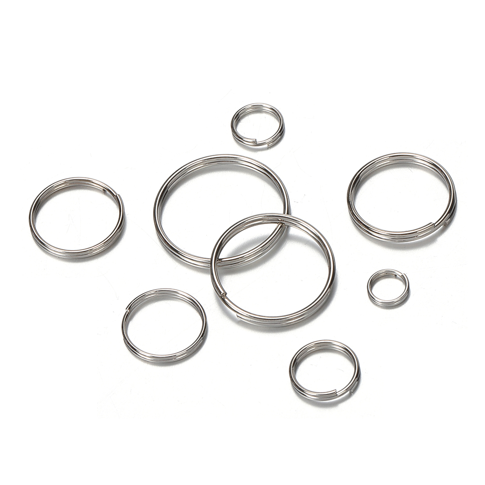 Jewelry Making Closed Jump Rings - 50 قطعة من حلقات المفاتيح المعدنية