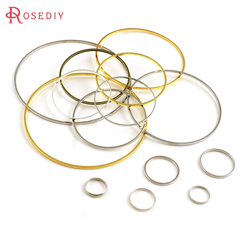 Jewelry Making Closed Jump Rings - صناعة حلقات نحاسية مغلقة مستديرة ،