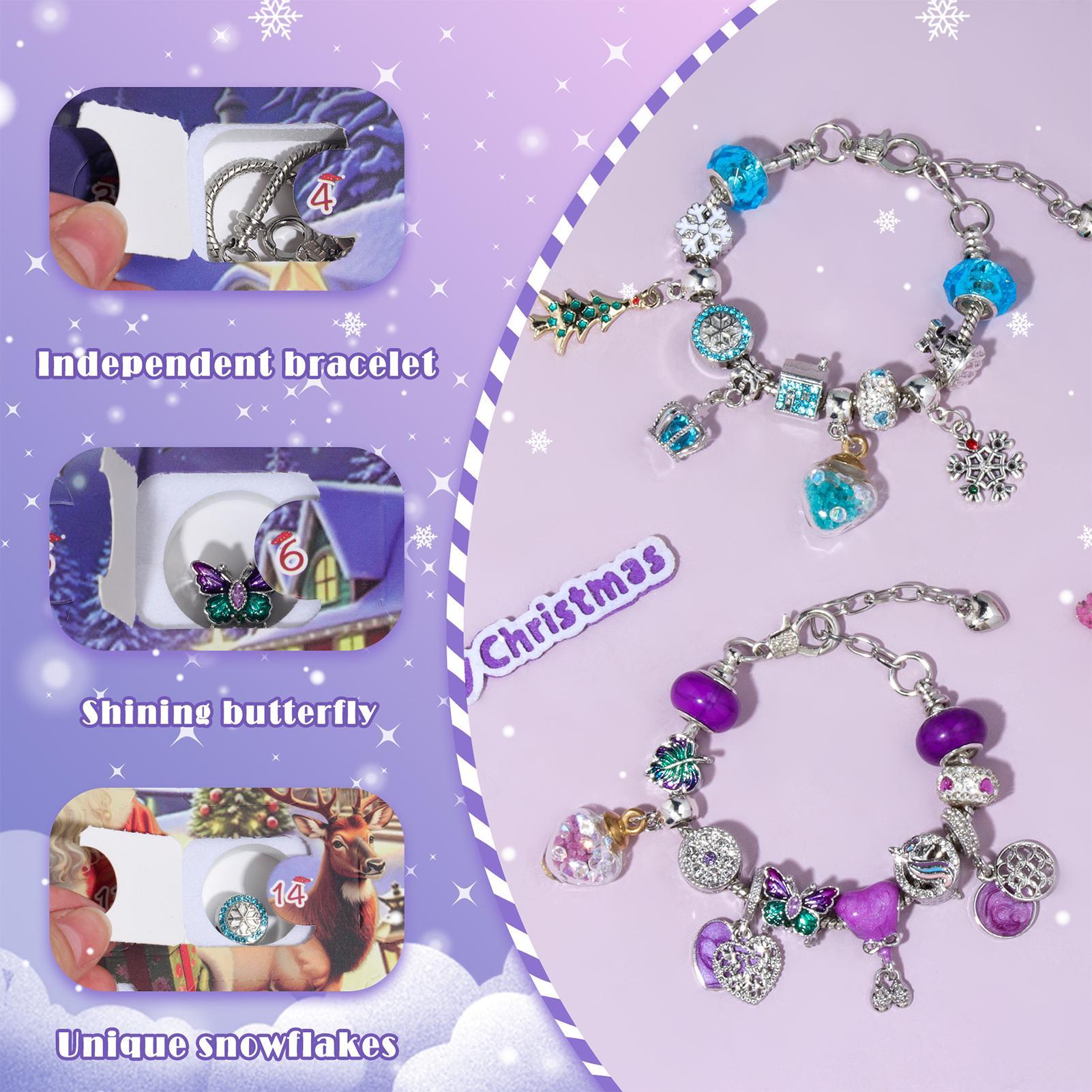 24 يوما عيد الميلاد العد التنا - مراجعة Jewelry Making Advent Calendar وسعره