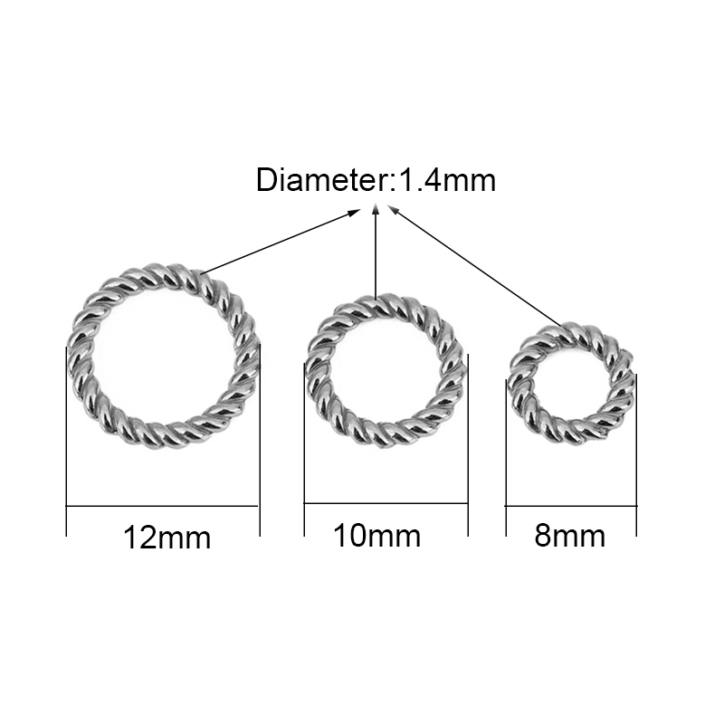 10 قطعة PVD أبدا تتلاشى الفولا - مراجعة Jewelry Making Closed Jump Rings وسعره