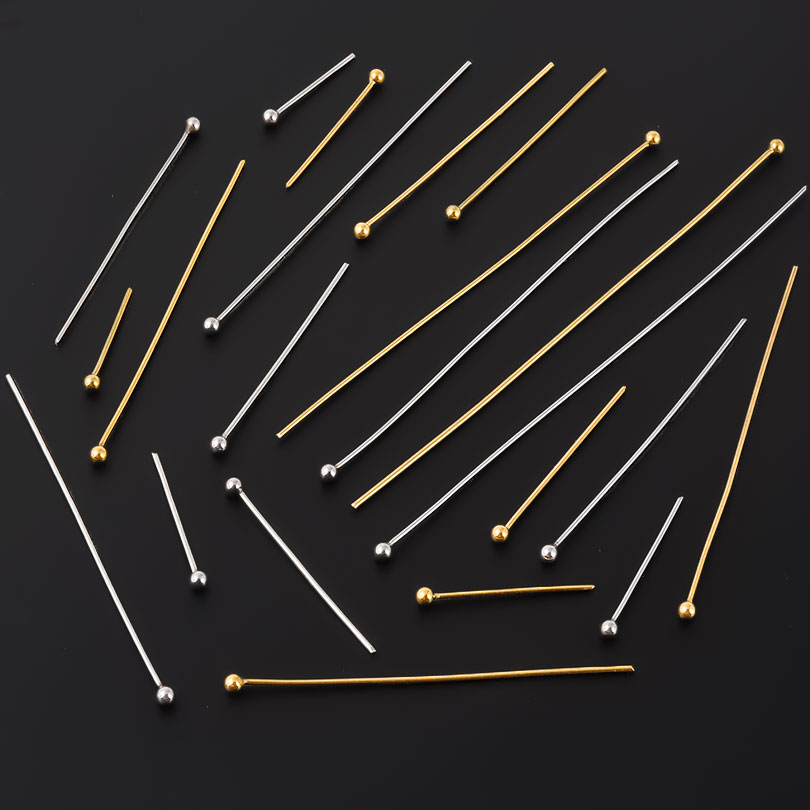 50 قطعة/الوحدة 18 كيلو مطلية ب - مراجعة Jewelry Making Head Pins وسعره