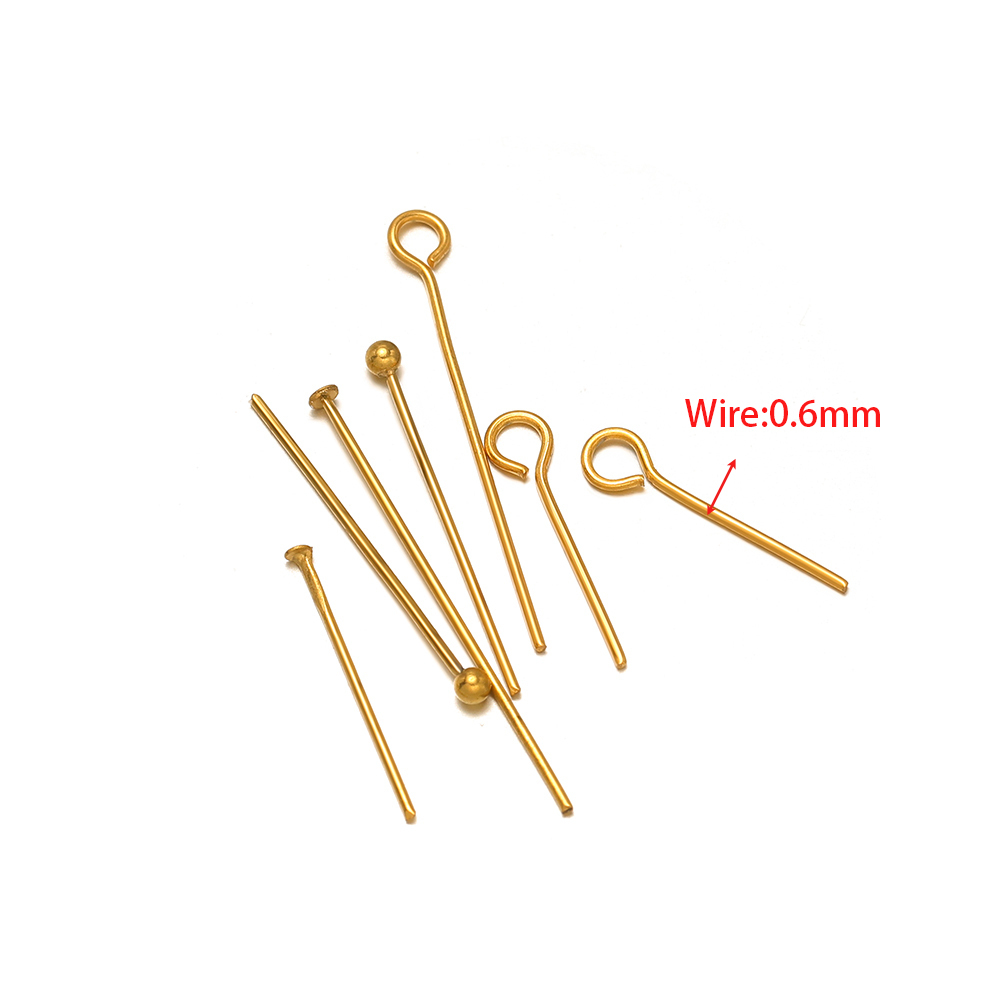 100/50 قطعة الفولاذ المقاوم لل - مراجعة Jewelry Making Head Pins وسعره