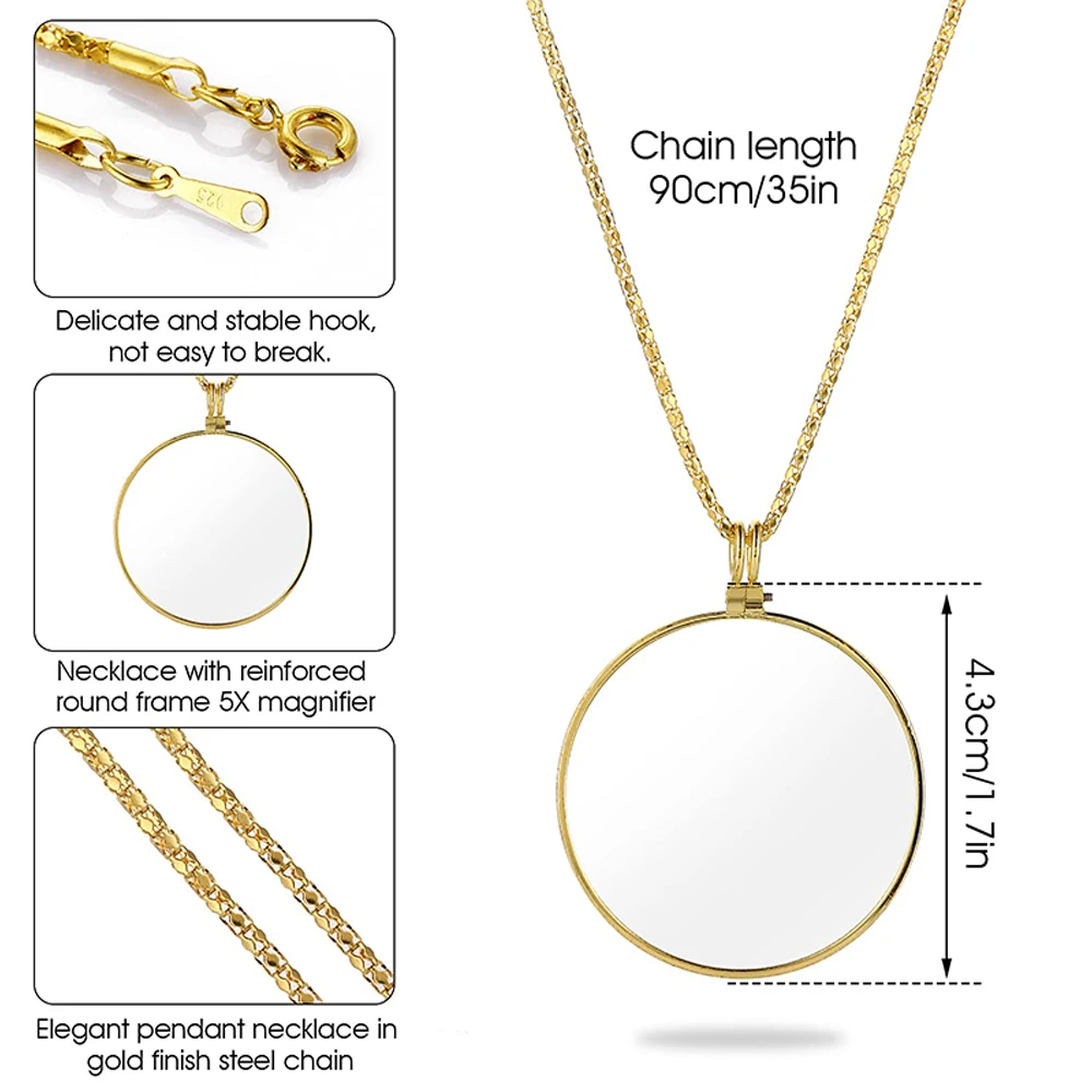 قلادة المكبر المحمولة أحادية 5 - مراجعة Jewelry Making Magazines وسعره