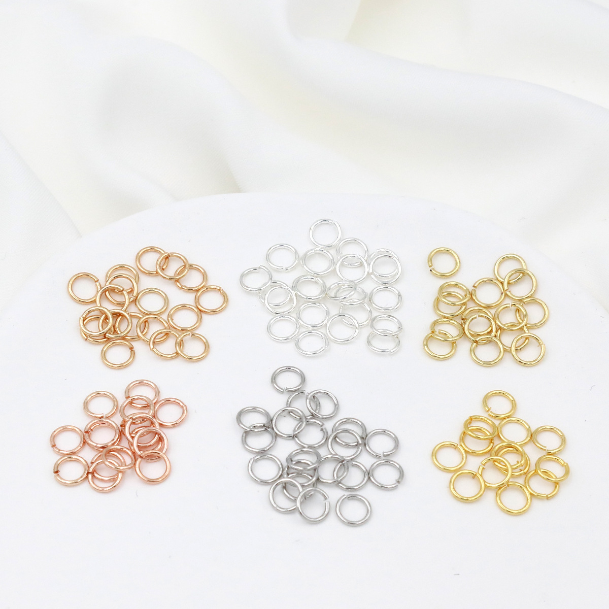 مجموعة من حلقات الفضة المفتوحة - مراجعة Jewelry Making Closed Jump Rings وسعره