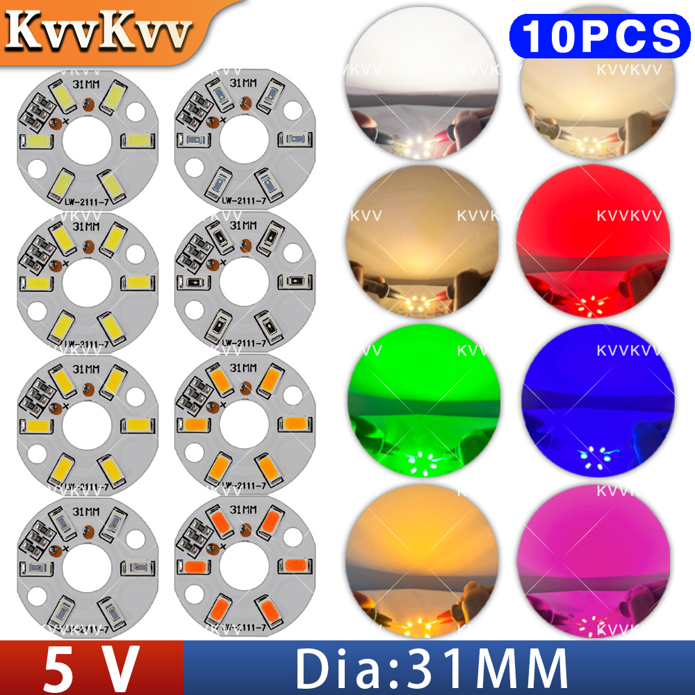 10 قطعة LED 5 فولت 3 واط اللون - مراجعة Jewelry Making Board وسعره