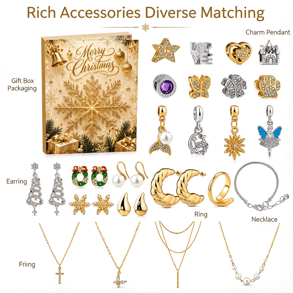 24 قطعة من مجموعة صنع الأساور  - مراجعة Jewelry Making Advent Calendar وسعره