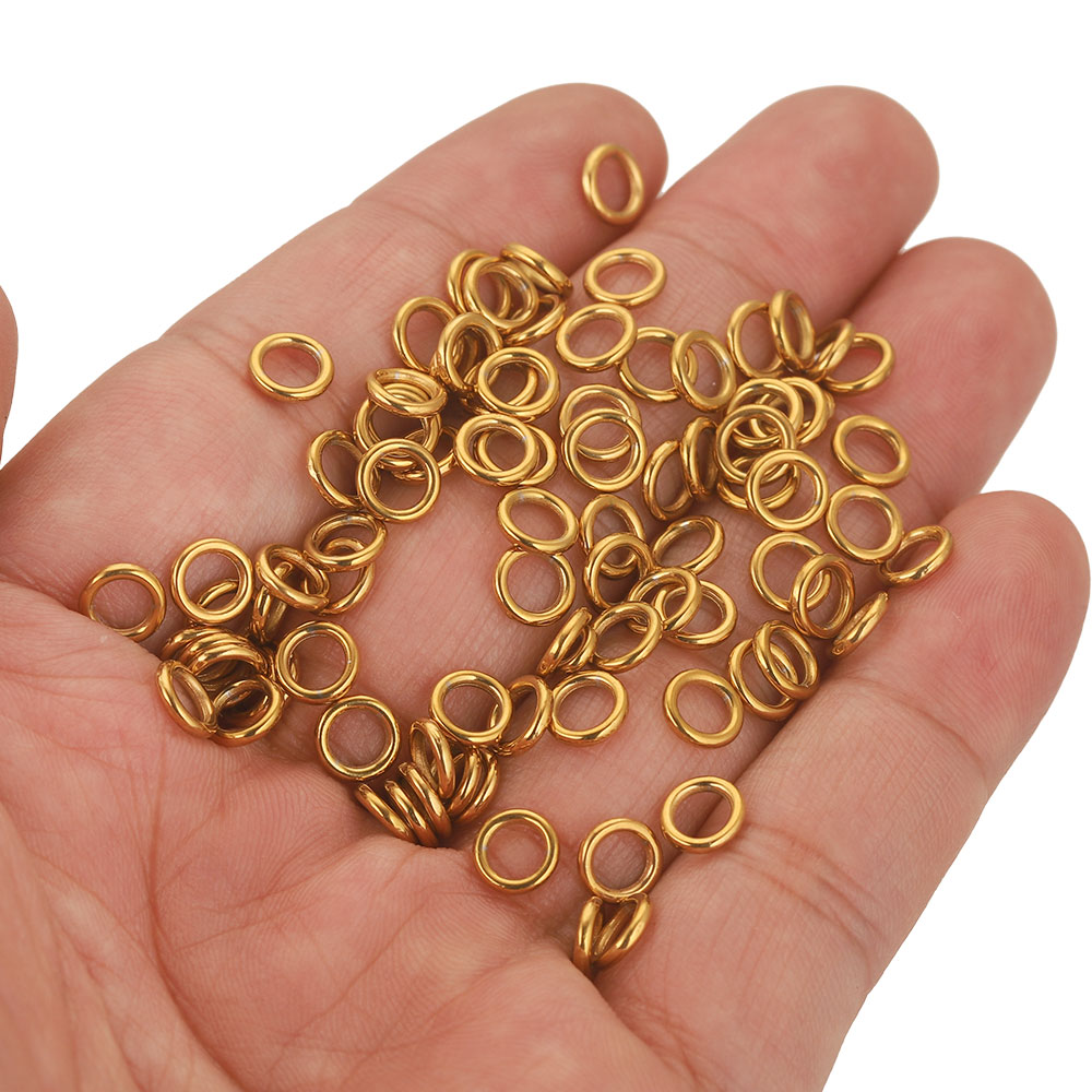 50 قطعة من حلقات الانتقال المغ - مراجعة Jewelry Making Closed Jump Rings وسعره