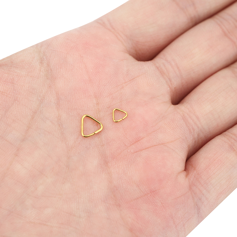 50 قطعة حلقات قفز مثلثة من الف - مراجعة Jewelry Making Closed Jump Rings وسعره