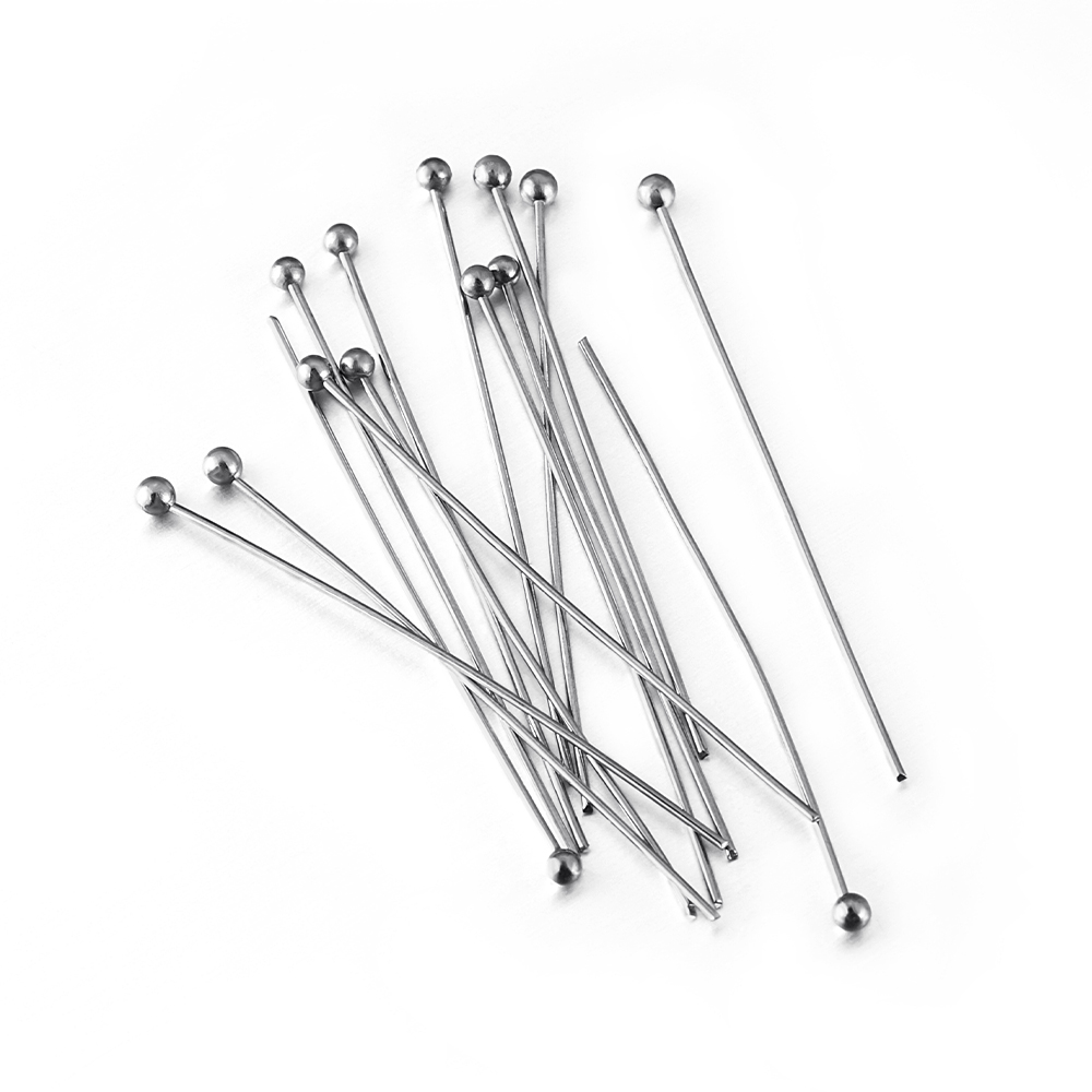 50 قطعة/الوحدة 12 14 16 20 25  - مراجعة Jewelry Making Head Pins وسعره