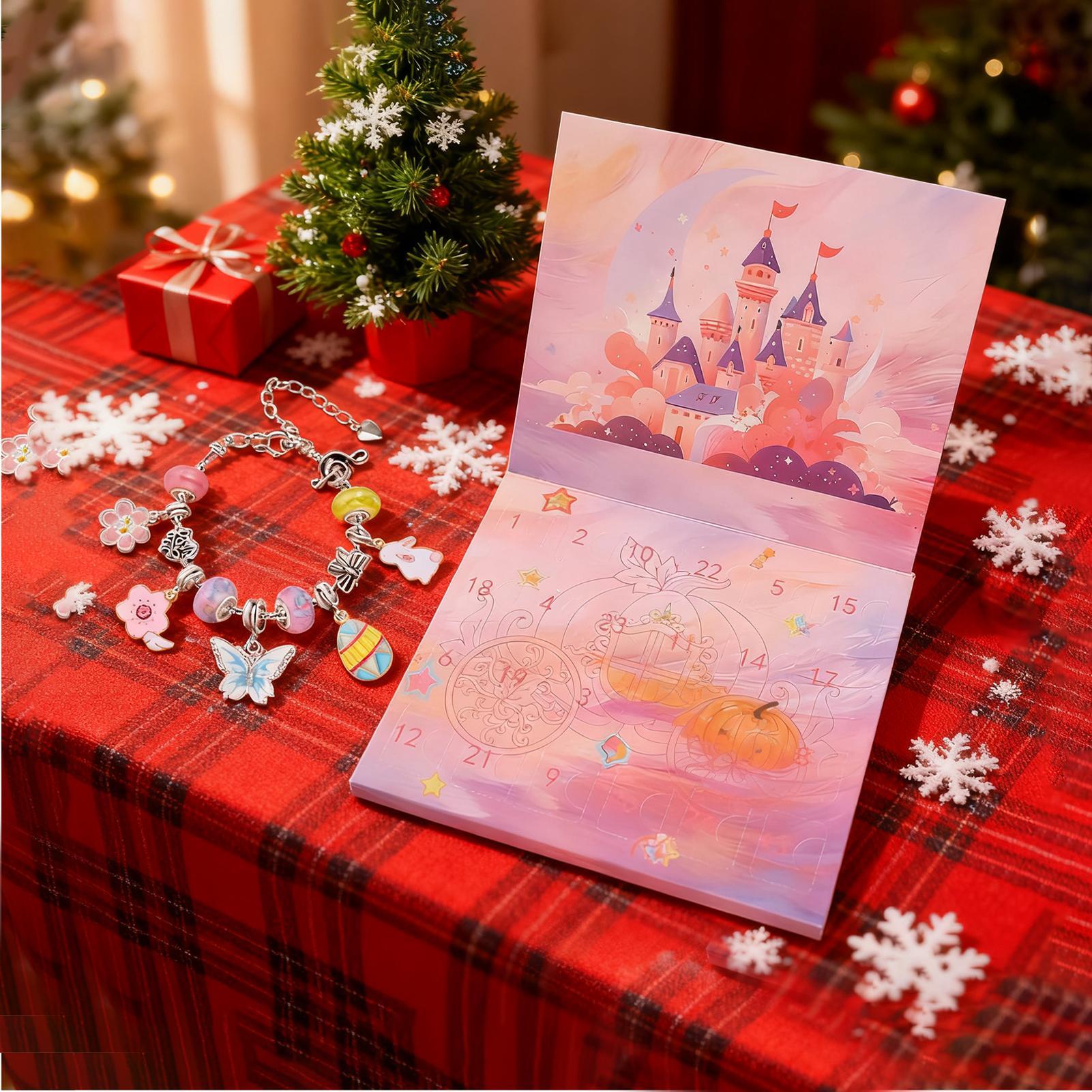 سوار عيد الميلاد مجيء الفتيات  - مراجعة Jewelry Making Advent Calendar وسعره