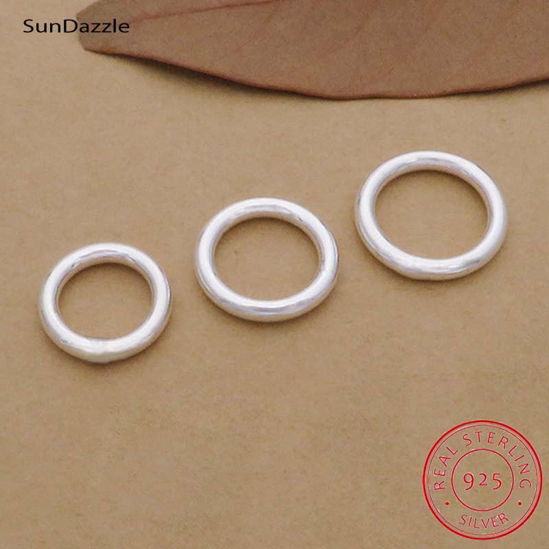 10 قطعة حقيقية حقيقية نقية الص - مراجعة Jewelry Making Closed Jump Rings وسعره