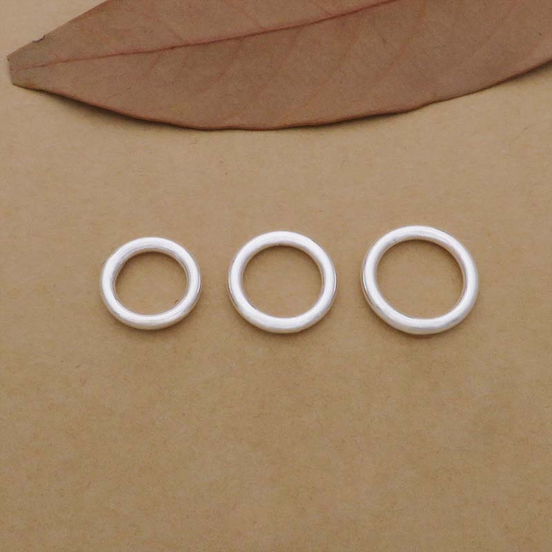 10 قطعة حقيقية حقيقية نقية الص - مراجعة Jewelry Making Closed Jump Rings وسعره
