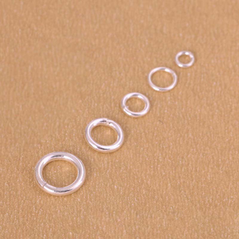10 قطعة حقيقية حقيقية نقية الص - مراجعة Jewelry Making Closed Jump Rings وسعره