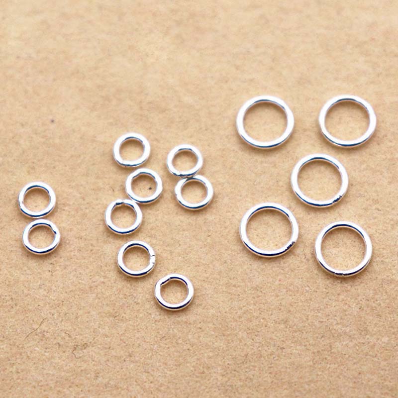 10 قطعة حقيقية حقيقية نقية الص - مراجعة Jewelry Making Closed Jump Rings وسعره