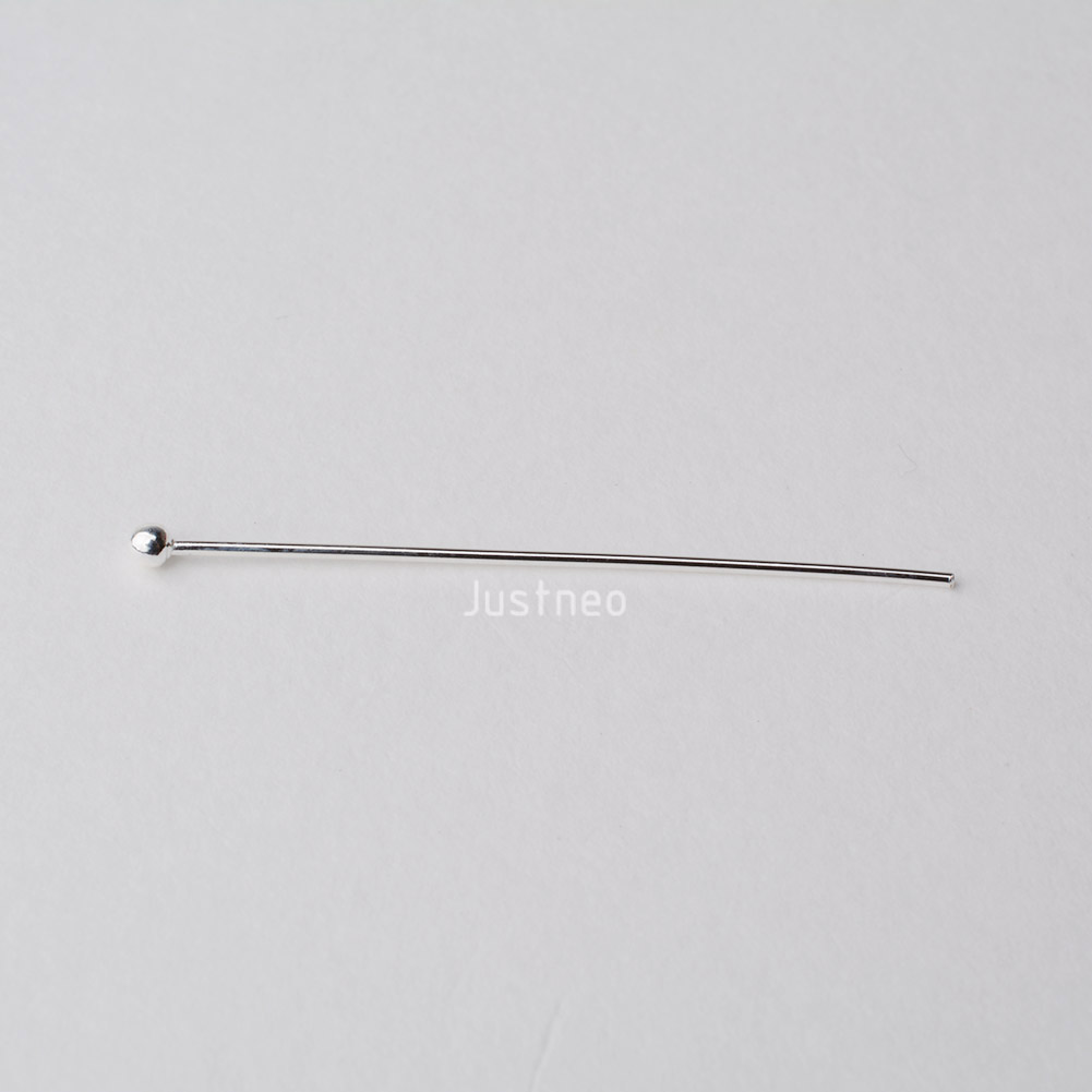 دبابيس فضية عيار 925 برؤوس كرو - مراجعة Jewelry Making Head Pins وسعره