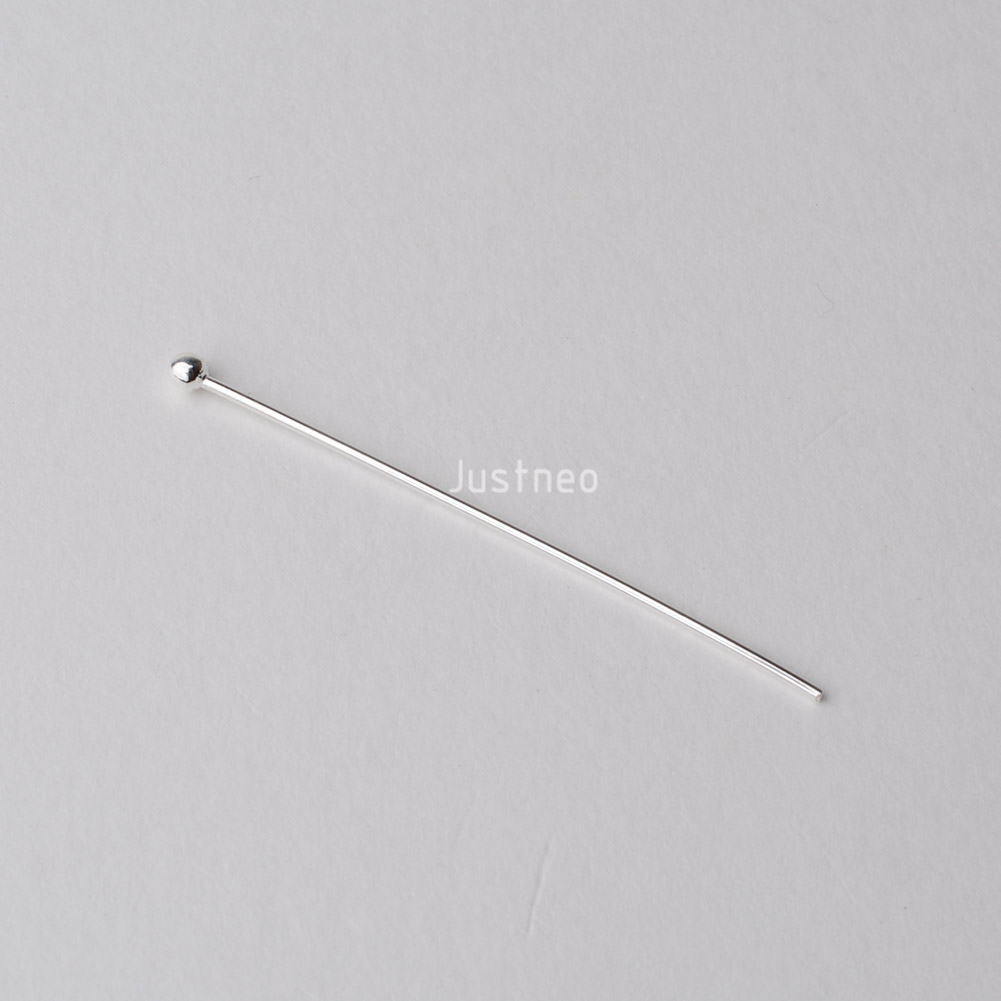 دبابيس فضية عيار 925 برؤوس كرو - مراجعة Jewelry Making Head Pins وسعره