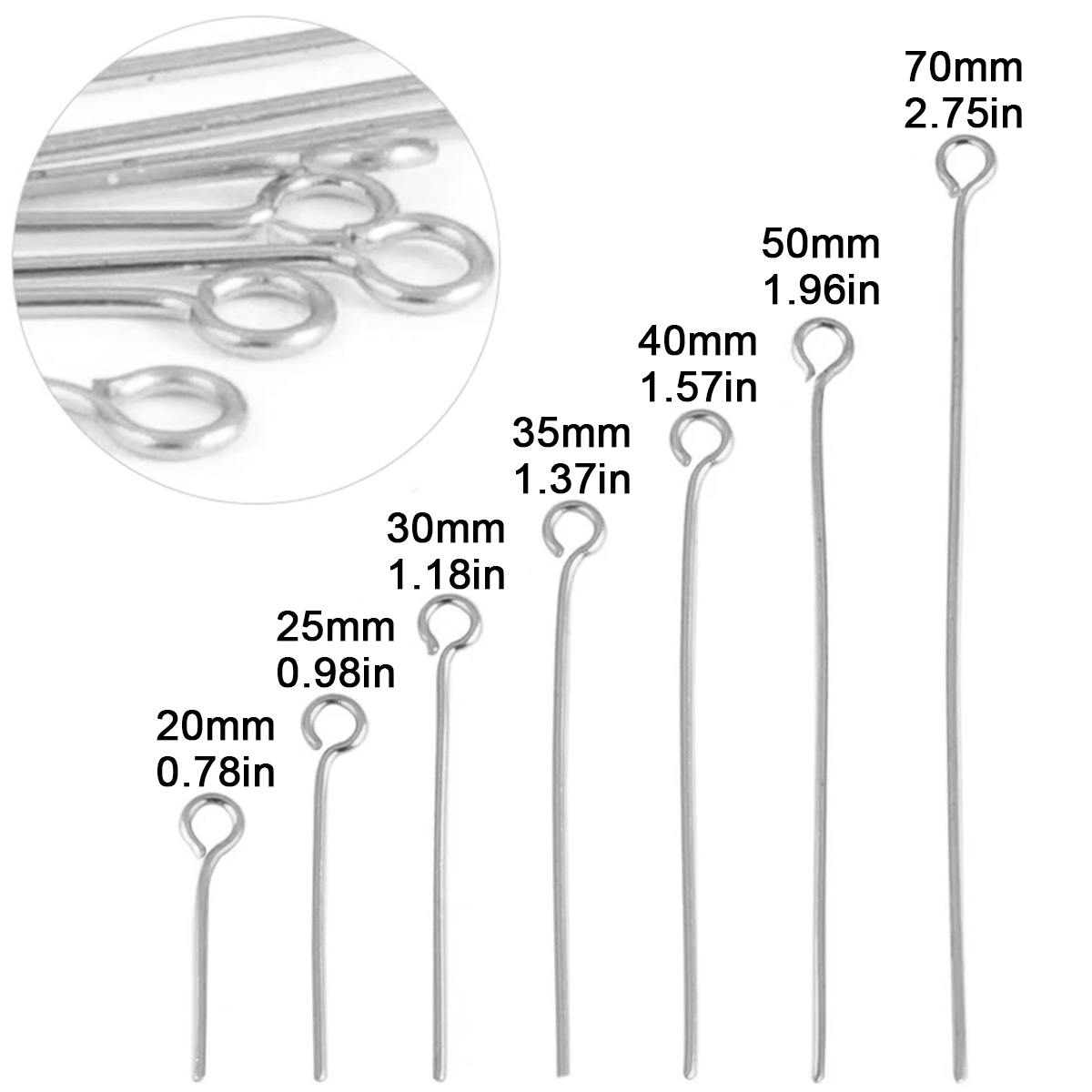 100 قطعة/مجموعة من دبابيس العي - مراجعة Jewelry Making Head Pins وسعره