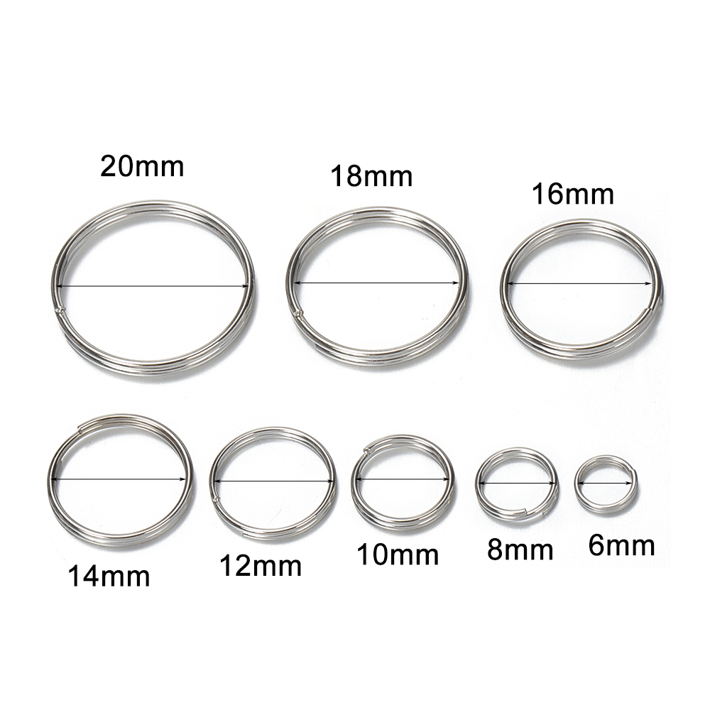50 قطعة من حلقات المفاتيح المع - مراجعة Jewelry Making Closed Jump Rings وسعره