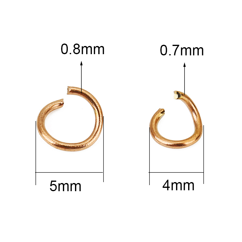 ١٠٠ قطعة من حلقات الربط المفتو - مراجعة Jewelry Making Closed Jump Rings وسعره