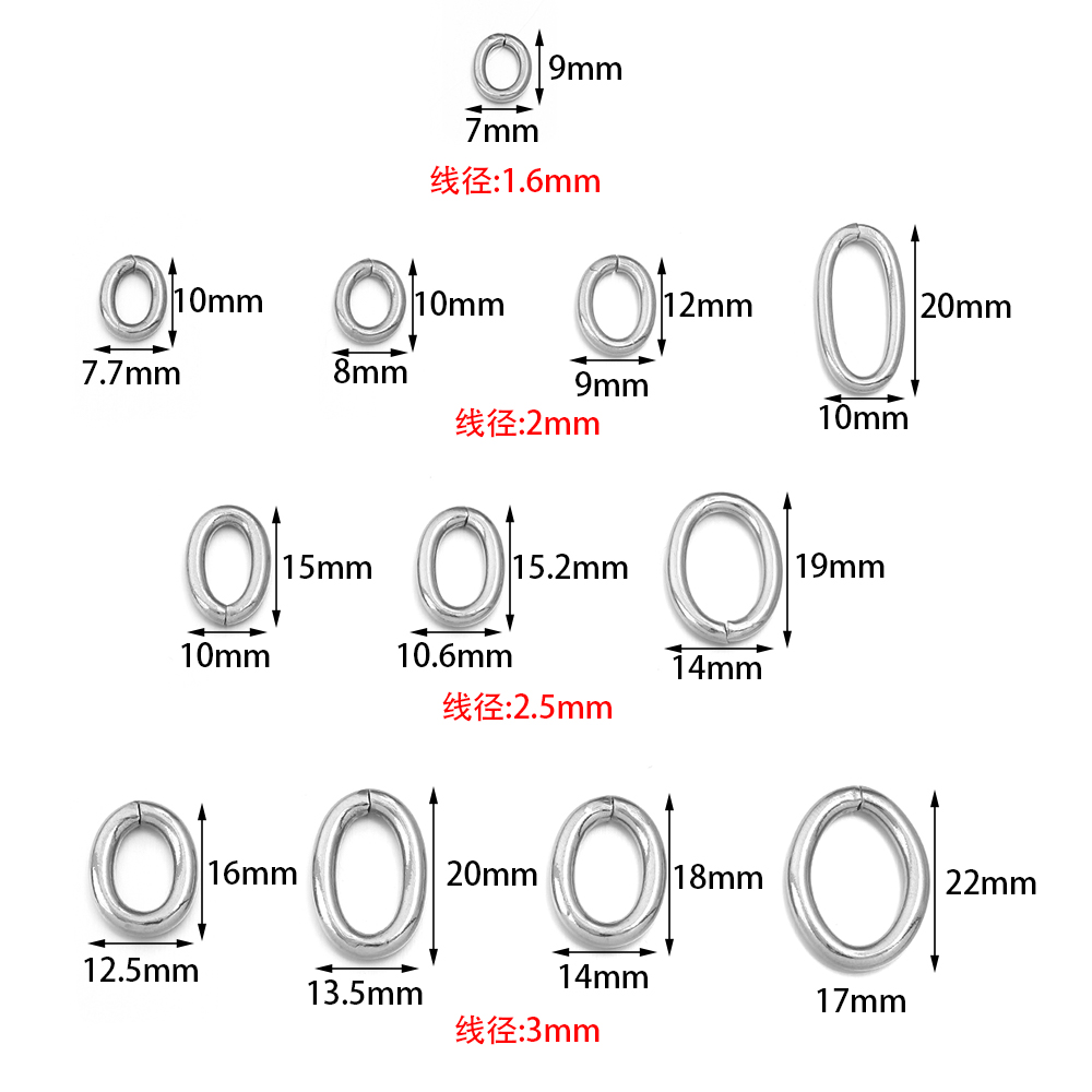 20 قطعة/الوحدة الفولاذ المقاوم - مراجعة Jewelry Making Closed Jump Rings وسعره