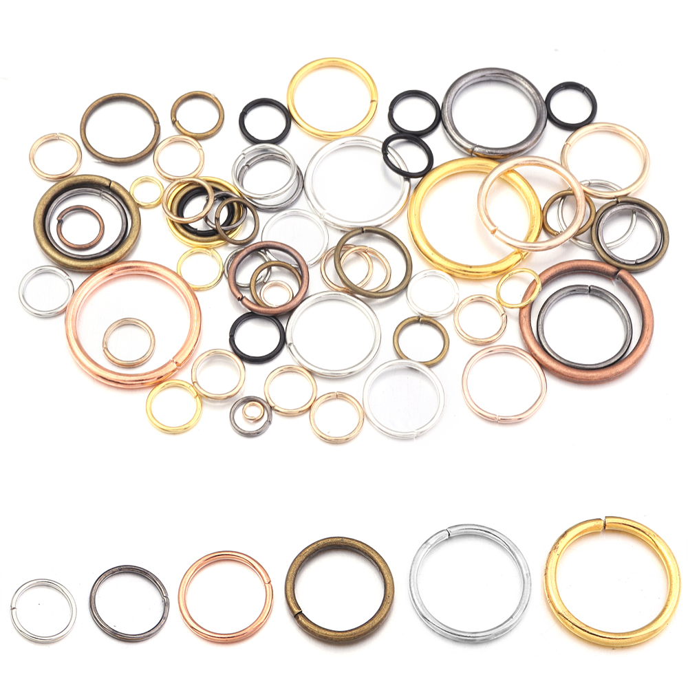 50-200 قطعة/مجموعة حلقات مفتوح - مراجعة Jewelry Making Closed Jump Rings وسعره